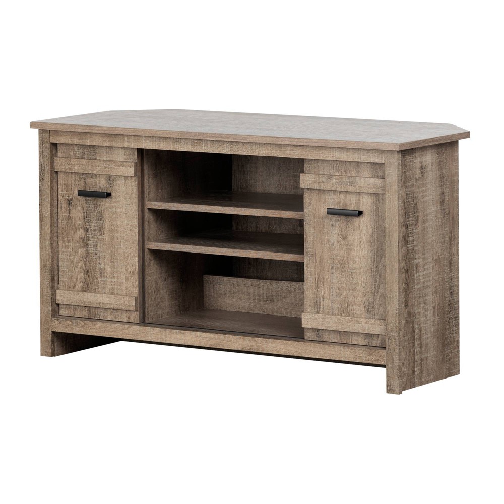 Photos - Mount/Stand Exhibit Corner TV Stand for TVs up to 42" Weathered Oak - South Shore