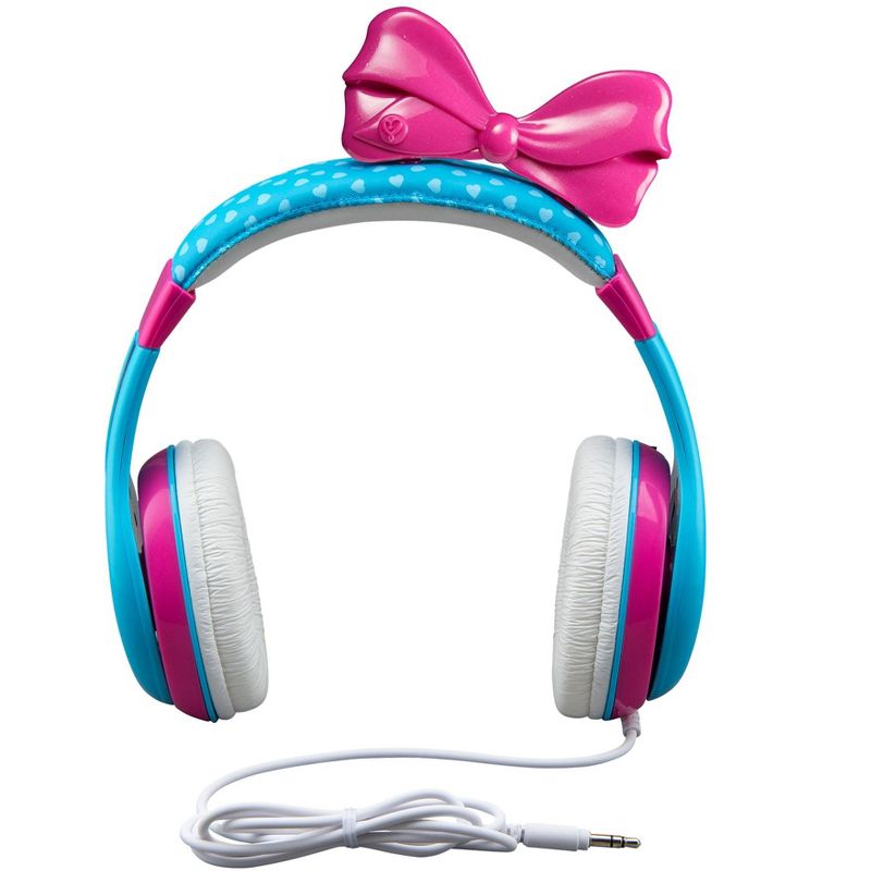 eKids JoJo Siwa Wired Headphones for Kids, Over Ear Headphones for School, Home, or Travel  - Blue (JJ-140.FXV8), 3 of 5