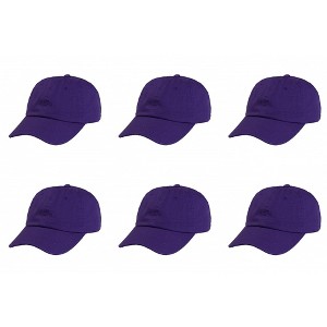6 Pack Soft Cotton Dad Hats Comfortable Fit for Everyday Wear - 1 of 4