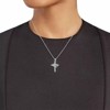 Clotth Rotatable Crown Cross Pendant Necklace, 18k Gold Plated Cross Necklace with Rotatable Crown, Diamond Cross Necklace for Women - 2 of 4