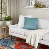 Mina Victory Aloha Solid Reversible 20" x 20" Indoor Outdoor Throw Pillow - 4 of 4