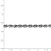 Black Bow Jewelry 4.5mm, 14k White Gold D/C Quadruple Rope Chain Bracelet - 4 of 4