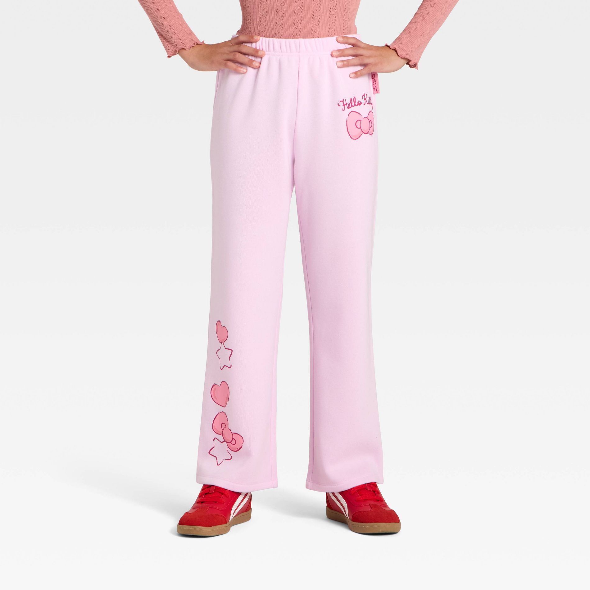 Girls' Sanrio Hello Kitty and Friends Fleece Sweatpants - Light Pink