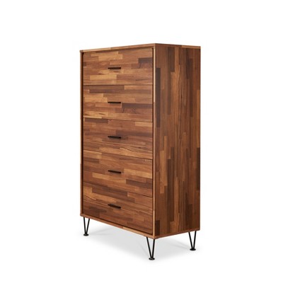 NicBex Double Dresser for Bedroom,Chest of Drawers with Metal Handles,Modren Freestanding Dresser,Storage Dressers for Bedroom