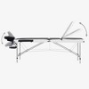 vidaXL 3-Zone Foldable Massage Table Aluminum Black and White - 4 of 4