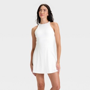 Women's Knit High Neck Halter Active Dress - All In Motion™ - 1 of 4