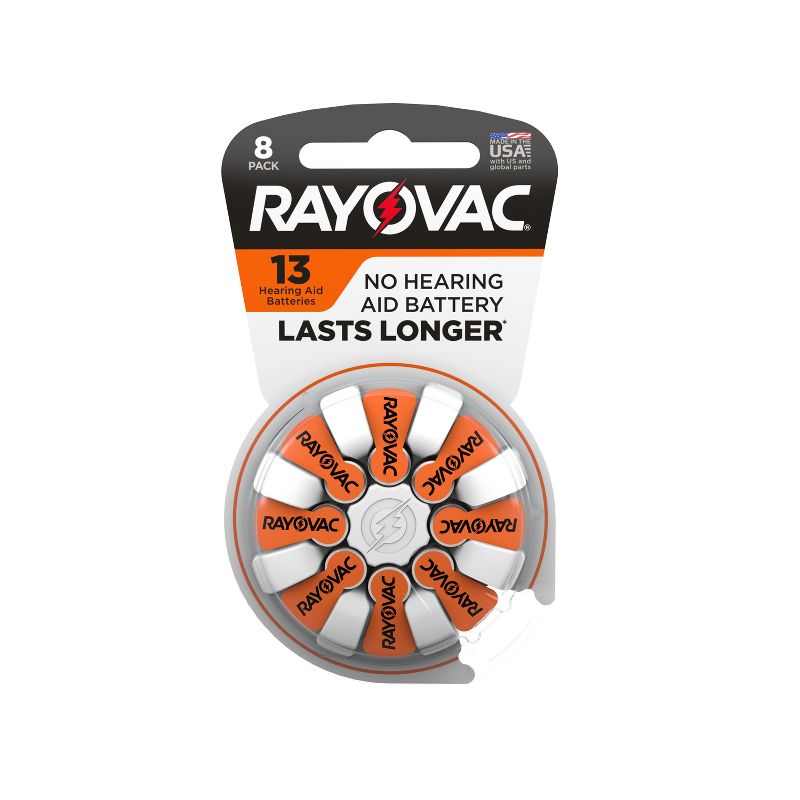 Rayovac Size 13 Hearing Aid Battery, 1 of 8
