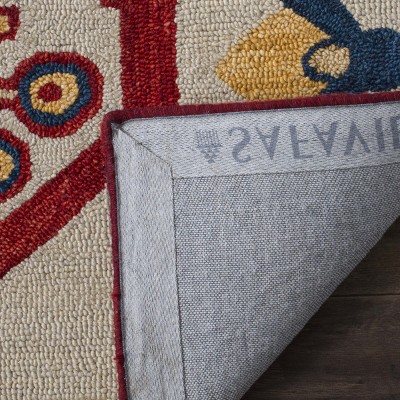 Aspen Ivory and Multi Southwestern Wool Area Rug
