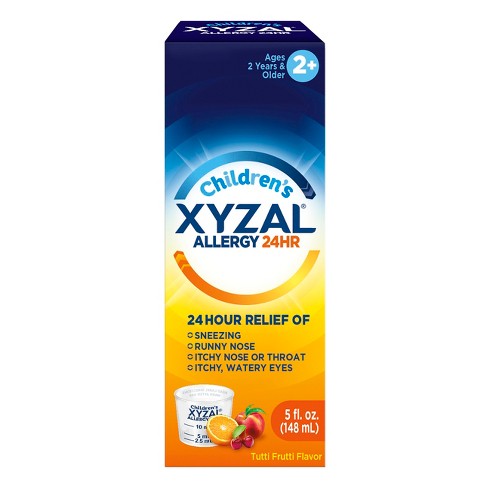 Children's Xyzal Allergy Relief Liquid - Tutti Fruti Flavor - Levocetirizine Dihydrochloride - 5 fl oz - image 1 of 3