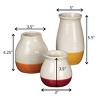 Sullivans Set of 3 Mini Vase 5.5"H, 4.25"H & 3.5"H Multicolored - image 2 of 2