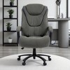 Mshliw High Back Ergonomic Office Chair, Adjustable Height Cotton Fabric Desk Chair with Lumbar Support, Foam Padding & Swivel Wheels - 4 of 4