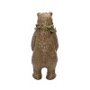 Transpac Resin 11.29 in. Brown Christmas Carved Bear Figurine - 3 of 4