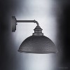 Urban Ambiance Luxury Hammered Outdoor Wall Light,  10-3/8" x 12",  Midnight Black Finish, UHP1177 - 4 of 4