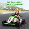 Electric Drift Go Kart for Kids, Go Kart with 200W Dual Motor & 7AH Battery, 8.1MPH Max Speed, 360° Drifting, Safety Belt, 110LBS Load - 2 of 4