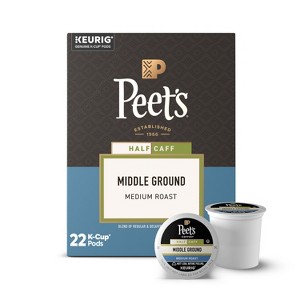 Peet's Coffee Middle Ground Medium Roast Keurig K-Cup Coffee Pods