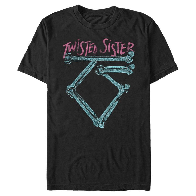 Men's Twisted Sister Neon Logo T-Shirt, 1 of 6