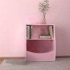 2 Tier Toy Storage Organizer for Kids,Wood Kids Bookshelf and Toy Organizer,Book Display Shelf for Kids Rooms Playroom, Nursery - 4 of 4