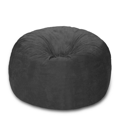 Huge Memory Foam Bean Bag 6 Ft - Charcoal - Relax Sacks : Target