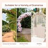 Gulches 90in Wood Garden Arbor Arch with Trellis Wall for Climbing & Hanging Plants, Decor for Party, Weddings, Birthdays & Backyards - 2 of 4