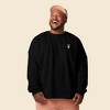 Dalix Astronaut Embroidered Cotton Classic Fit Long Sleeve Crewneck Tee Shirt Mens - 3 of 4