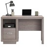 Vynxaria Modern Desk - Medium Grey Finish, 47.17"L x20.08"W x29.69", File Drawer, Open Shelf, Cord Management, T-lock Drawer Hardware - 3 of 4