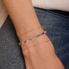 Tennis Bracelet for Women, 14K Gold Plated Cubic Zirconia Adjustable Slider Bracelets Trendy Jewelry Gift - 2 of 4