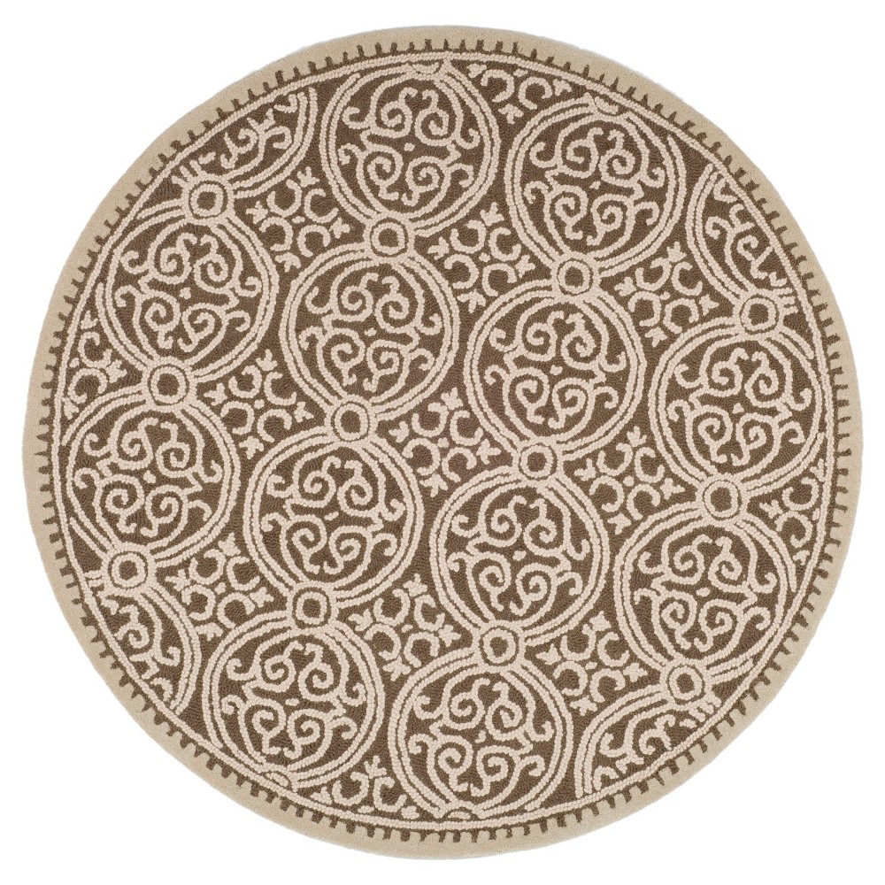 4' Shapes Area Rug Tan - Safavieh