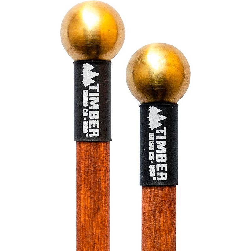 Timber Drum Company Brass Mallets With Solid Hardwood Handles, 1 of 3