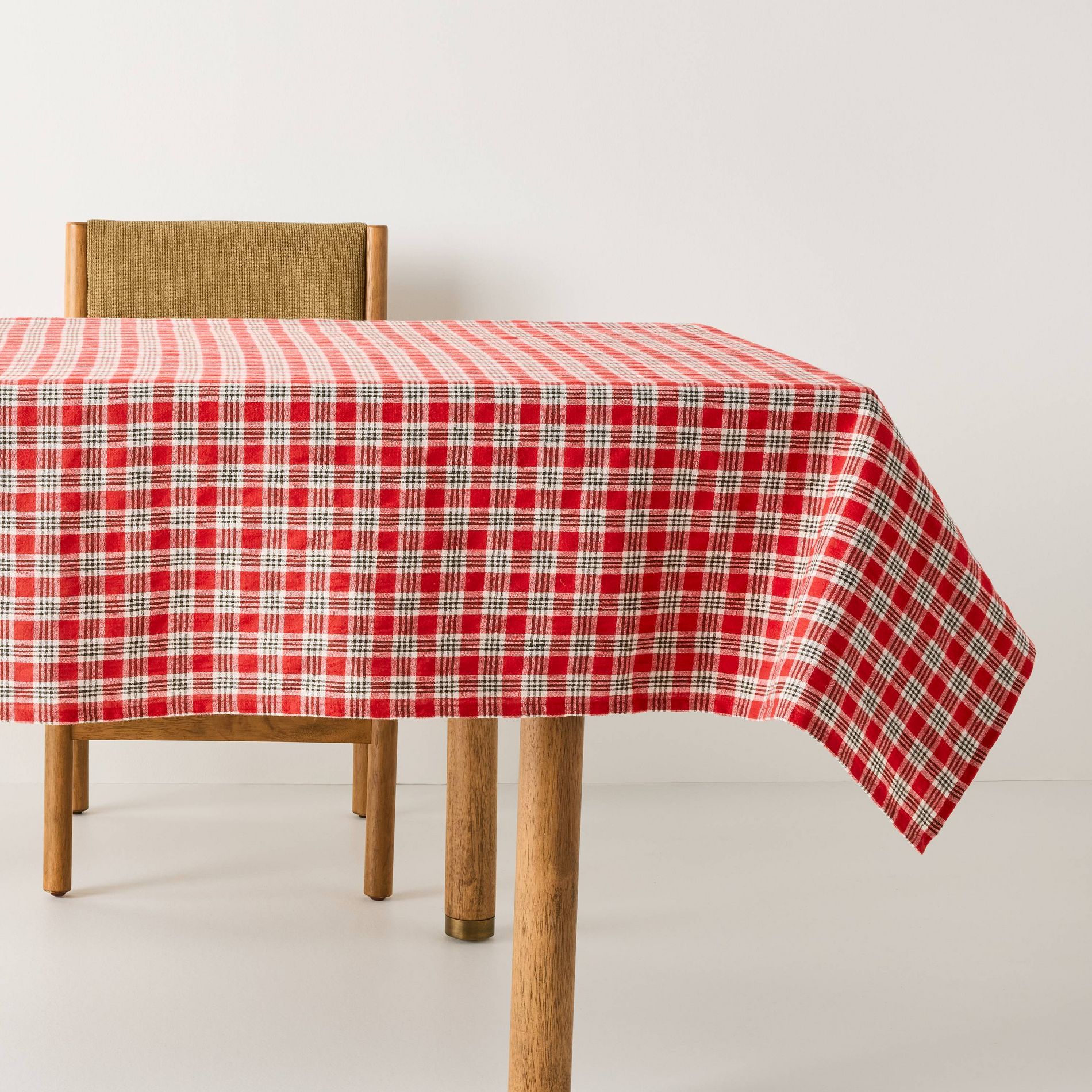 60"x84" Plaid Tablecloth Red - Hearth & Hand™ with Magnolia