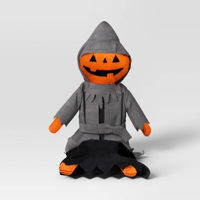 Jack O Lantern Lewis Character Sitabout Figurine - Hyde and EEK! Boutique™ Black/Orange/Gray