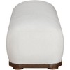 Meridian Furniture,Calum Chenille Fabric Bench - 4 of 4