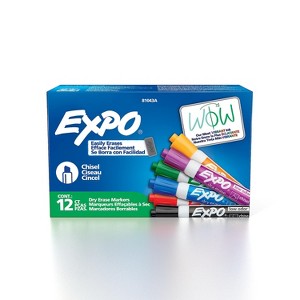 Expo Low Odor Marker Assorted Chisel Tip 12/Pack (81043) - 1 of 4