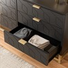 6 Drawer Dresser with Wide Storage, Wood Dresser Chest Organizer with Metal Legs - 4 of 4