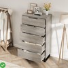 50"/47.2" 5/6 Dresser for Bedroom Tall Dresser, Freestanding Vertical Drawer w/Storage Wooden Closet Chest Storage - 4 of 4