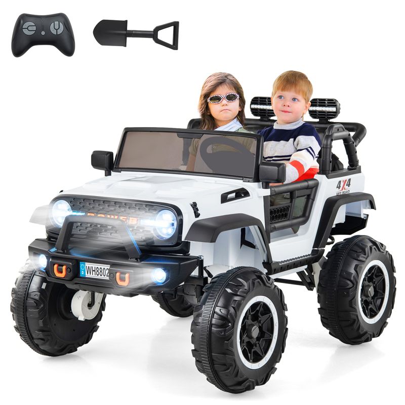 Costway 24V 2 Seater Kids Ride on Truck 2WD/4WD Battery Powered Vehicle Toddler Powerful Car with Remote Control, 1 of 9