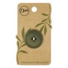 Dritz 28mm Recycled Paper Round Buttons Dark Olive: Sewing Fasteners, Plastic, 3 Pieces, Green - 2 of 4