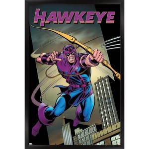 Trends International Marvel - Hawkeye - Hawkeye Freefall #1 Framed Wall Poster Prints - 1 of 4