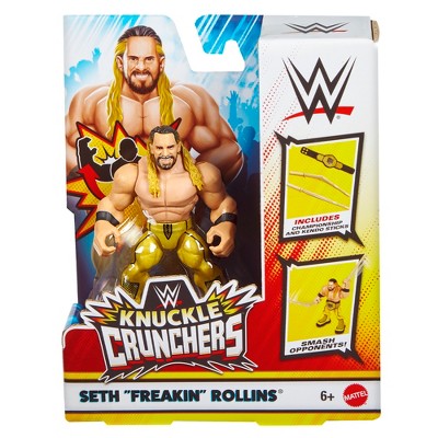 WWE Knuckle Crunchers 8 Gold Seth Rollins Action Figure