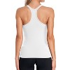 Attraco Women's Ribbed Workout Tank Tops with Built in Bra Tight Racerback Scoop Neck Athletic Top - 3 of 4