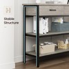 Console Table with Drawer, 3-Tier Entryway Table with Storage Shelves - 2 of 4