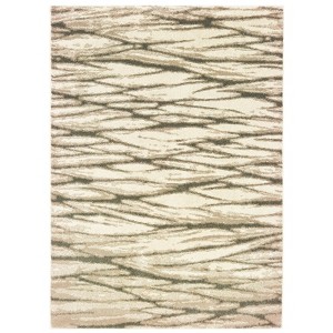 Camryn Sandstone Layers Rug Ivory/Sand - Captiv8e Designs - 1 of 4