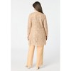 Roaman's Women's Plus Size Sequined Lace Jacket Pant Set - 3 of 4