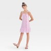 Girls' Rosette Ruffle Dress - art class™ Purple - 3 of 3