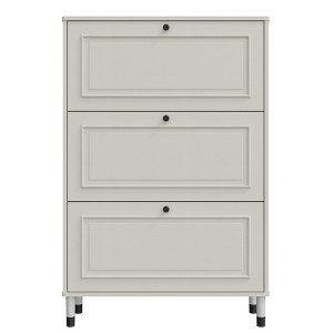 ChicFurnit Shoe Racks 3 Flip Drawers Shoe Cabinet Dust Protected Freestanding Shoe Cabinet for Entryway, White, 31.5"*9.65"*47.24" - 1 of 4