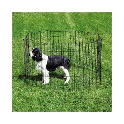 ProSelect Puppy Playpens with Plastic Pan - Small, Black 36"L x 24"W x 30"H; Medium, Black 36"L x 36"W x 30"H; Large, Black 48"L x 48"W x 30"H
