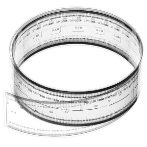Unique Bargains PET Plastic Folding Film Flexible Ruler with R Angle and Width Lines - 1 of 4