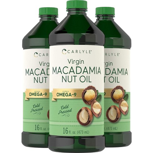 Carlyle Macadamia Nut Oil 3 x 16 oz Bottles