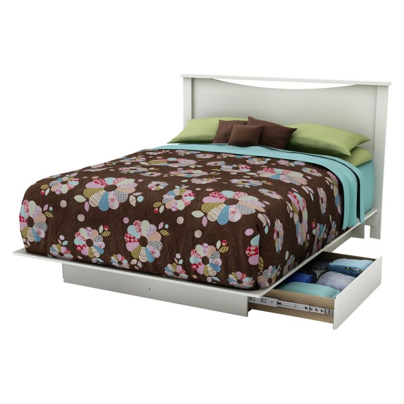 Queen Step One Platform Bed with Drawers - South Shore, 5 of 10