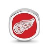 Black Bow Jewelry Sterling Silver Detroit Red Wings NHL Bead Charm - 4 of 4