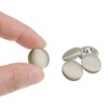 Unique Bargains Blouses Sweater Round Aluminum Cotton Fabric Cloth Covered Buttons 10 Pcs - 4 of 4